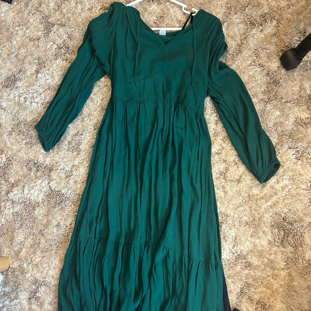 Old Navy Teal Long Sleeve Dress